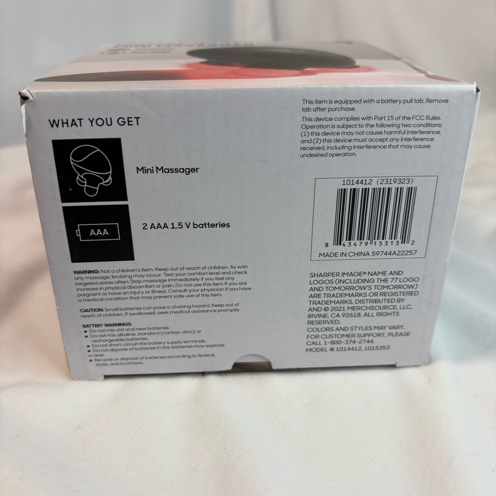 Sharper Image® Mini Massager Percussion Handheld Tool, Relaxing Vibrations Black - Picture 7 of 8